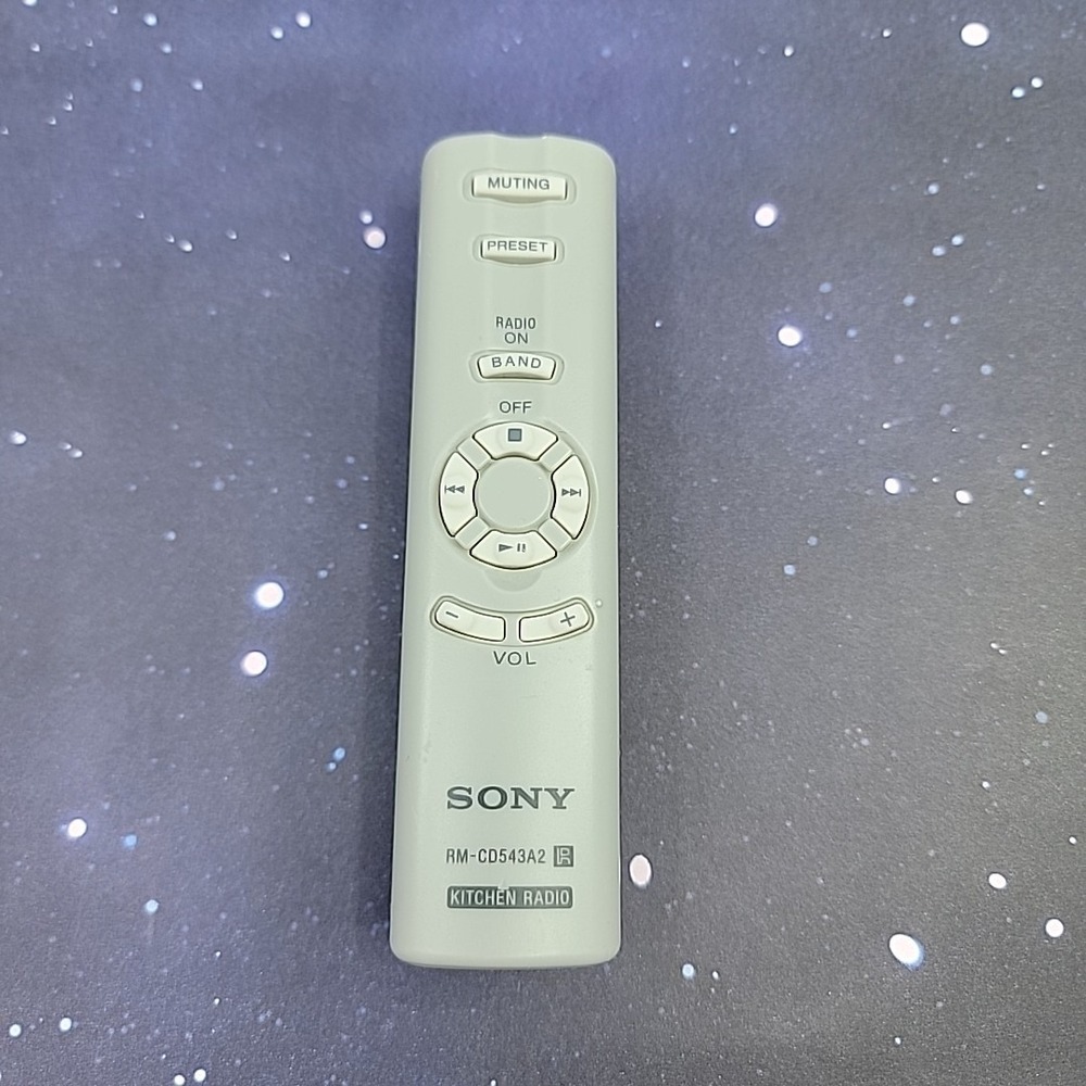 Sony RM-CD543A2 OEM Original Kitchen Radio Replacement Remote Control Tested